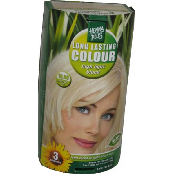 Vopsea de par femei 10.00 High Light Blond Hennaplus